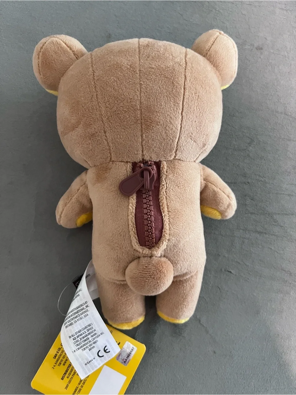 Rilakkuma Zipper Plush San-X 8” Stuffed Animal